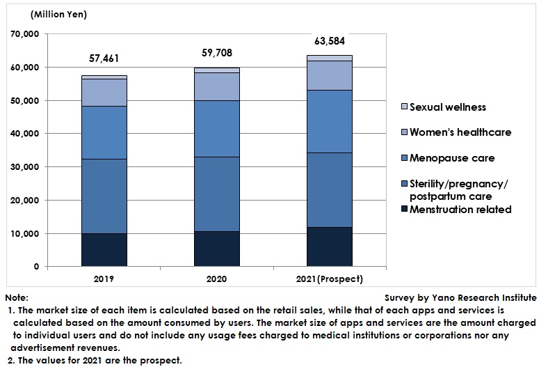 Female Care and Femtech (Consumer Goods & Services) Market Size Transitions