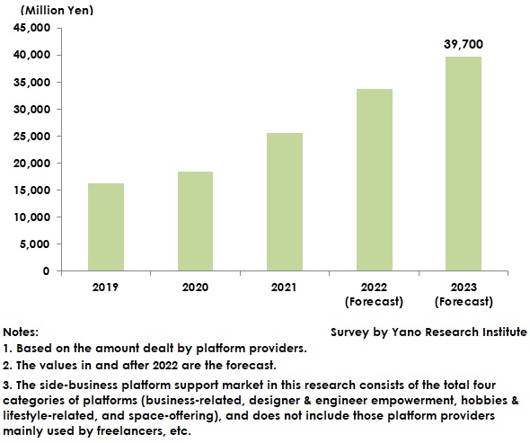 Side-Business Supporting Platform (Total 4 Categories) Market Size Transition