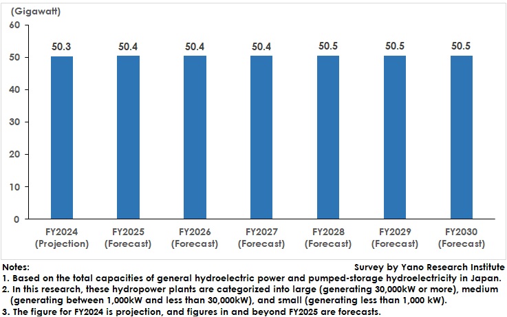 Hydroelectric Power Capacity Forecast in Japan